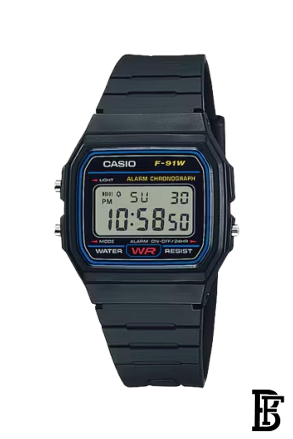 Casio Watch for Men - Digital Resin Band - F-91W-1HDG image 0