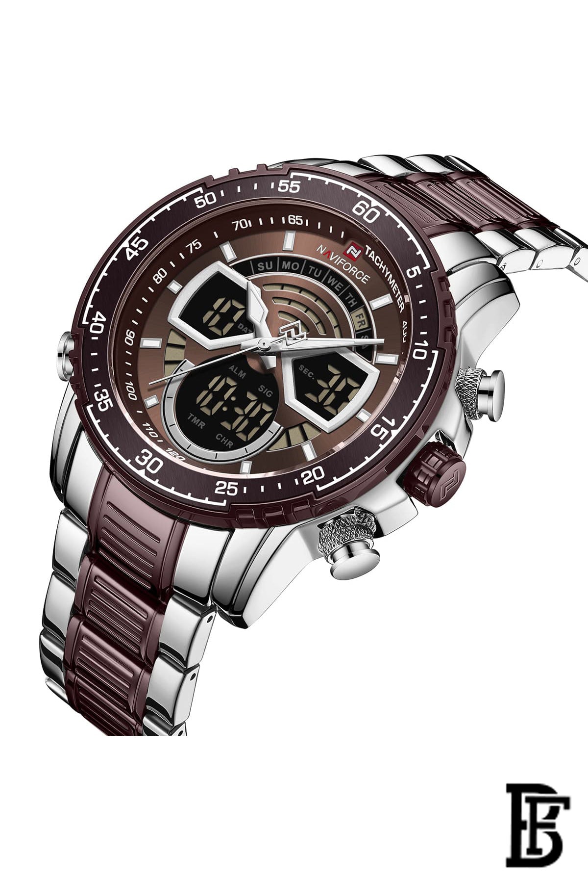 NAVIFORCE NF9189 SCE    MEN'S Stainless Steel Analog Wrist Watch image 2