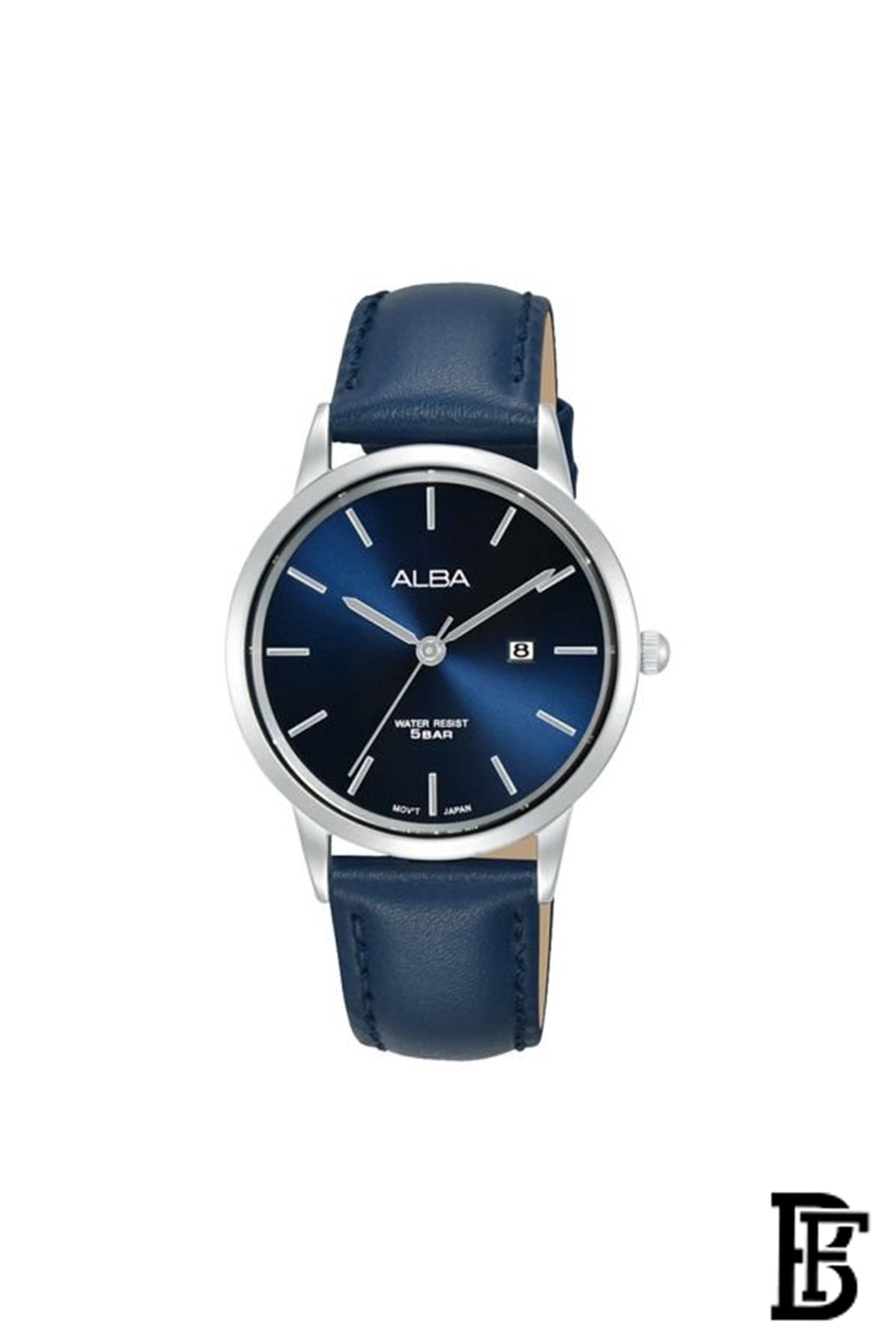 Alba AH7BV5X Women's  Leather  Quartz Analog Wrist Watch + Gift perfume tester 30 ml Warranty from Elaraby Group image 2