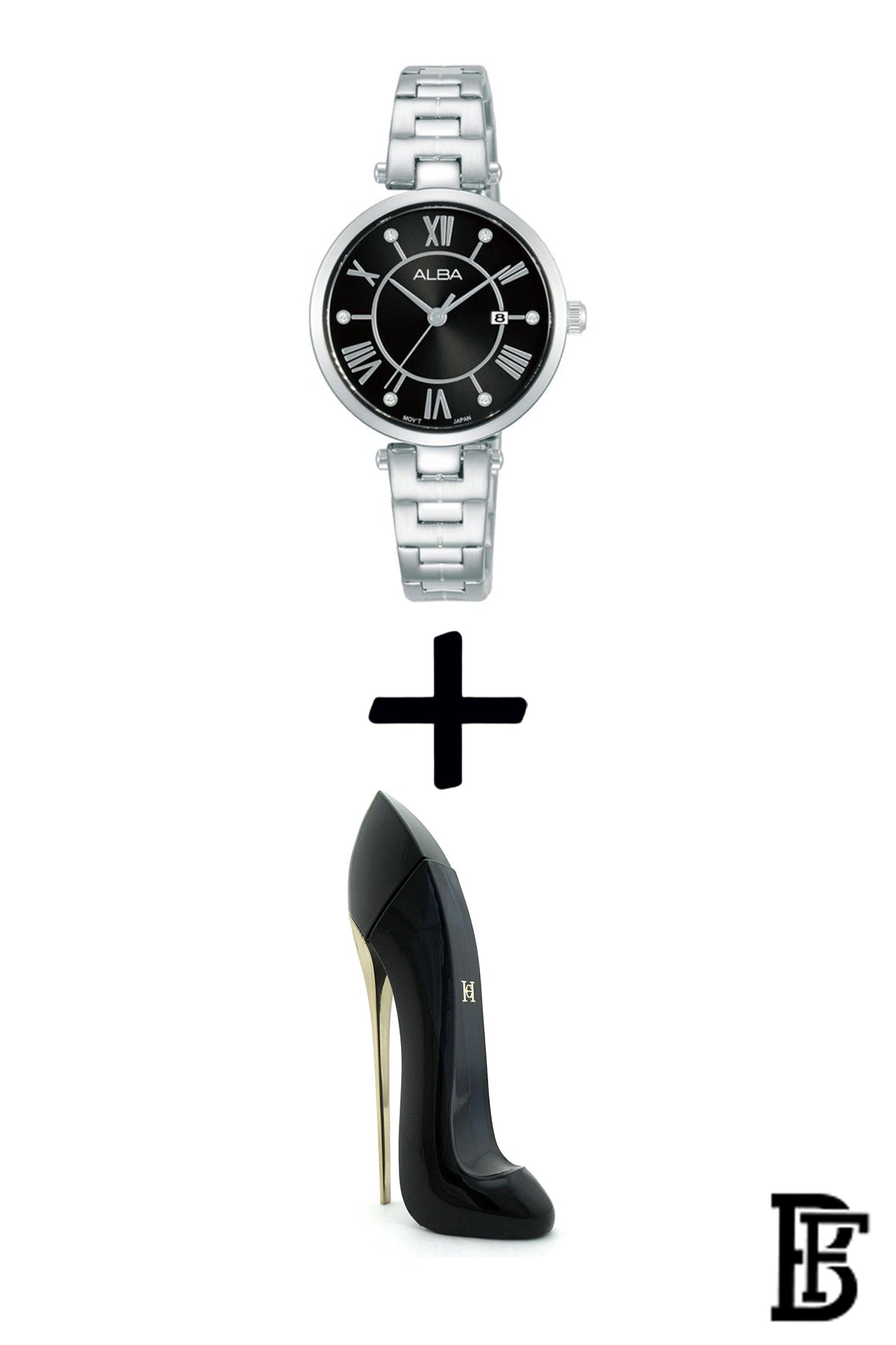 Alba AH7AP1X Women's  Stainless steel Quartz Analog Wrist Watch  + Gift perfume tester 30 ml Warranty from Elaraby Group image 0