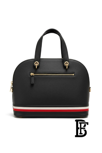 Tommy Hilfiger Black Leather Women Handbag Aw0Aw10453 – Elegant Everyday Shoulder Bag image 3
