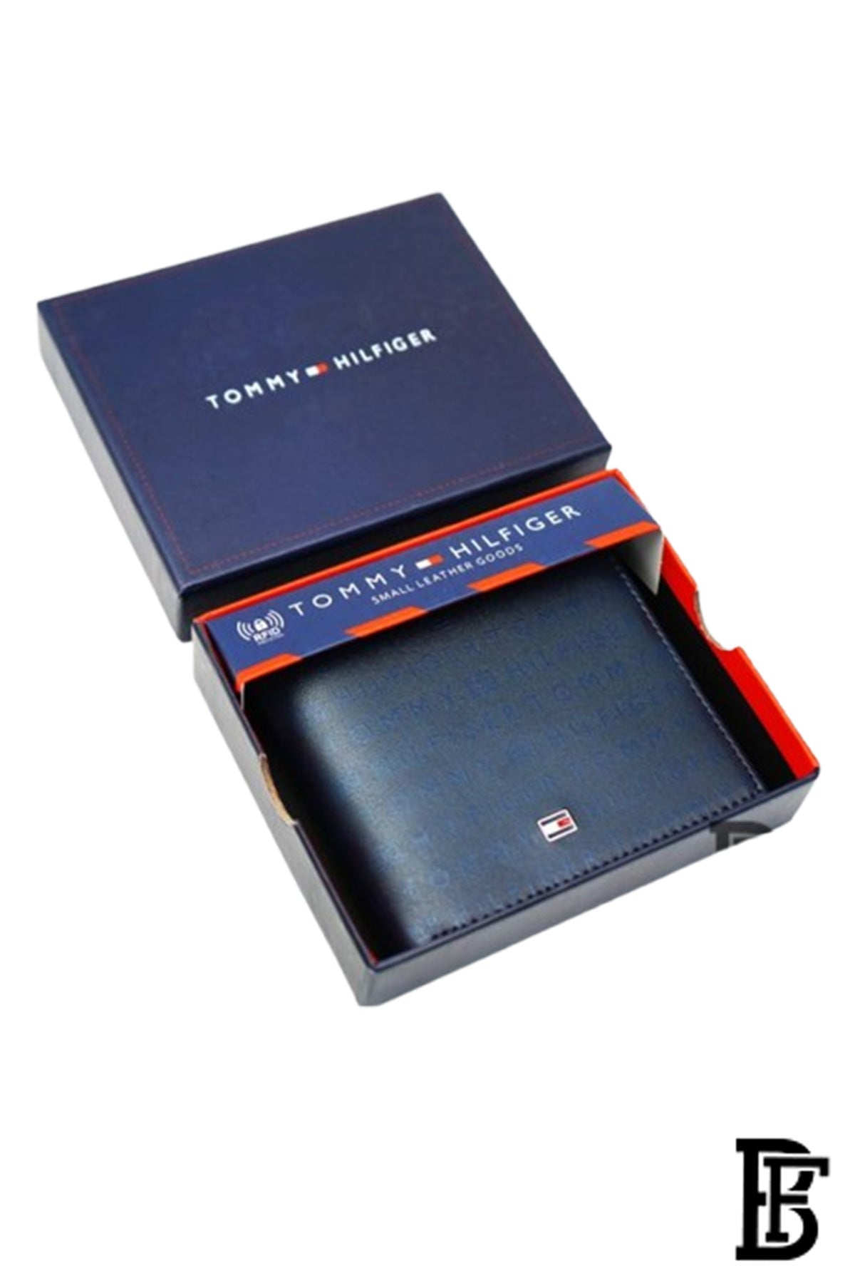 Tommy Hilfiger Niger Mens Leather Global Coin Wallet Navy image 0