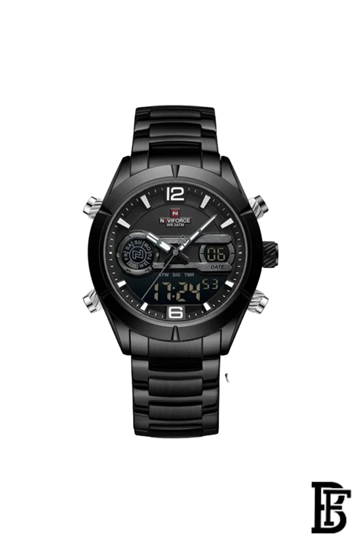 NAVIFORCE NF9232 BBB  MEN'S Stainless Steel Analog Wrist Watch image 1