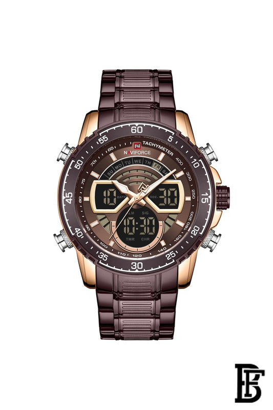 NAVIFORCE NF9189 RGCE    MEN'S Stainless Steel Analog Wrist Watch image 0
