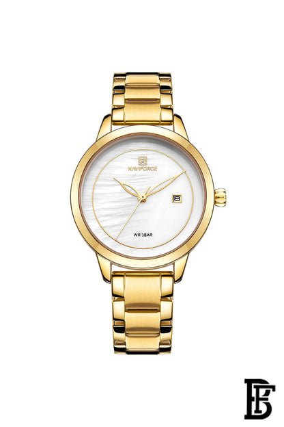 Naviforce NF5008 GW      Women's Analog Stainless Steel Watch image 0