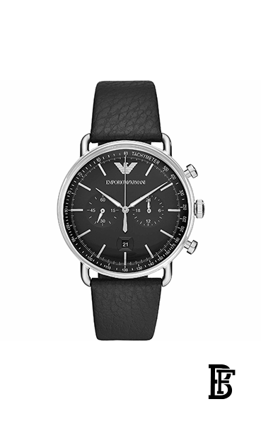 EMPORIO ARMANI Men's Aviator Water Resistant Chronograph Watch AR11143 image 1