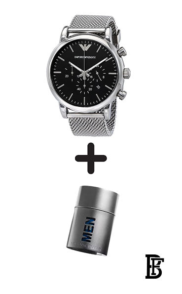 EMPORIO ARMANI Men's Analog Wrist Watch AR8032 + Gift perfume Tester 30 ml image 0