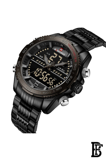 NAVIFORCE NF9195S B/B/B     MEN'S Stainless Steel Analog Wrist Watch image 2