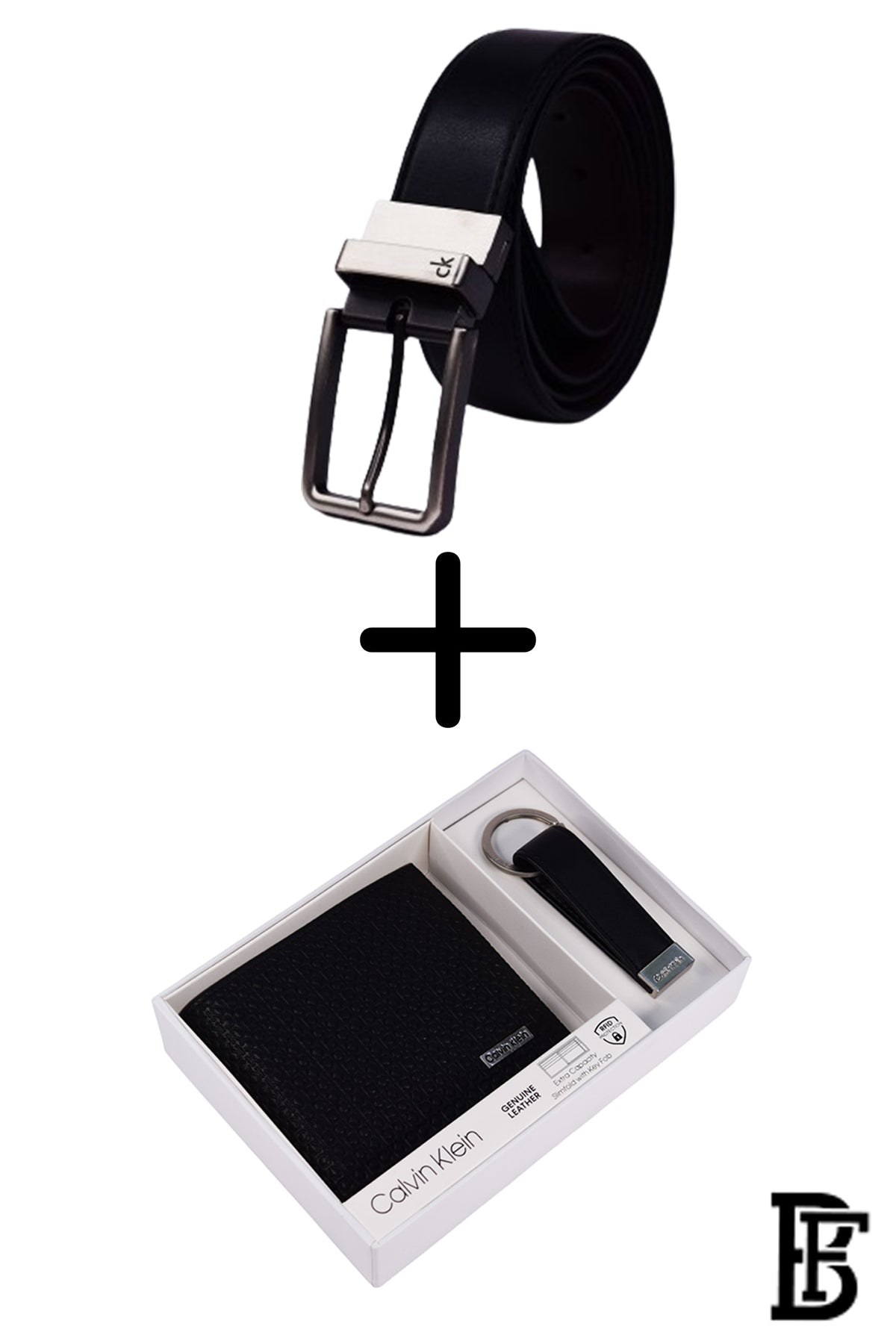 BUNDLE  BELT &amp; WALLET BY CALVIN KLEIN  SET.CKW21&amp;CKB3 image 0