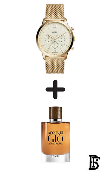 FOSSIL Men's Stainless Steel Analog Watch Fs5409 + Gift perfume tester 30 ml image 1