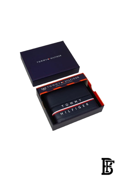 Tommy Hilfiger  Wallet is a one to face solid style covered in light/BLUE leather image 1