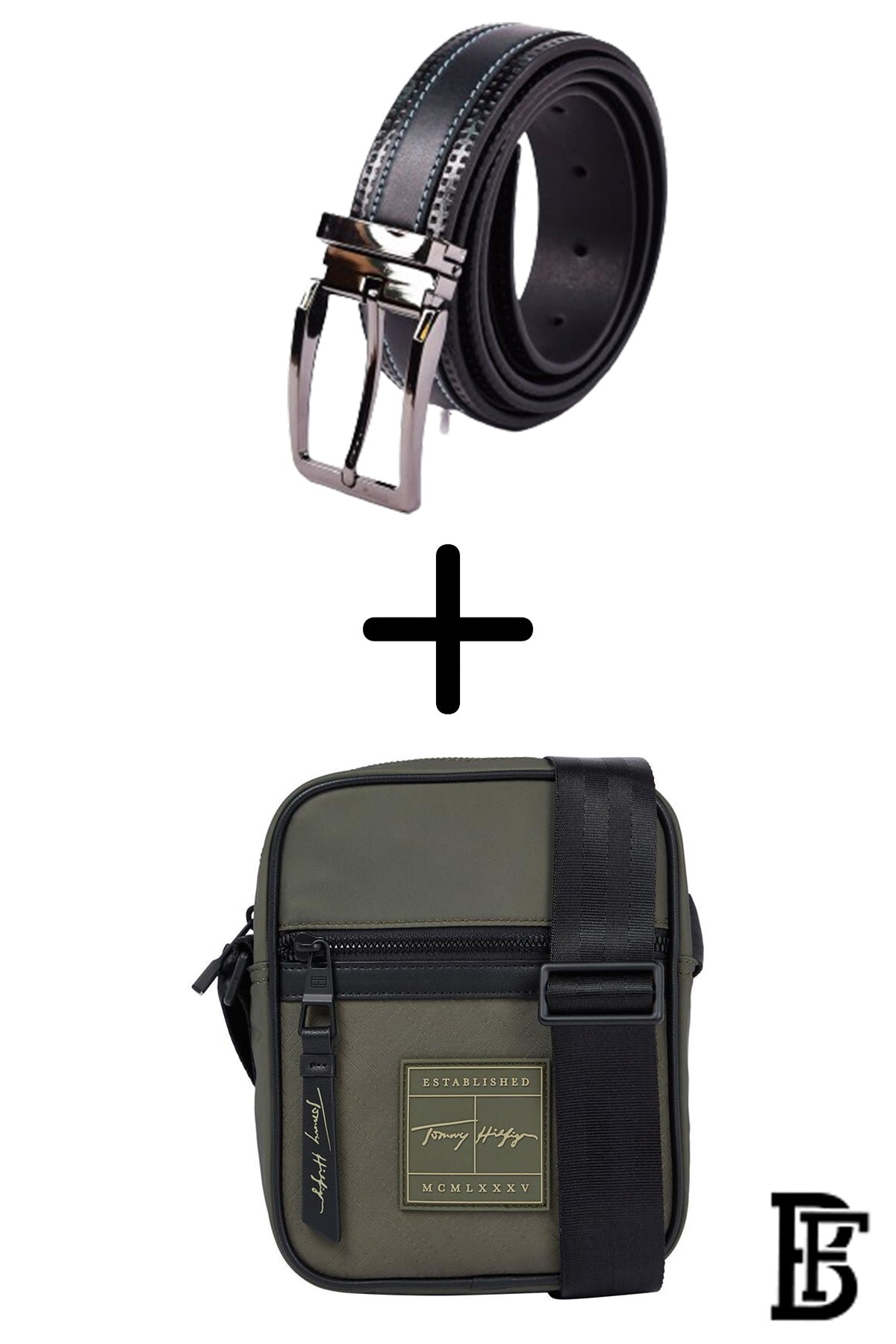 BUNDLE  BELT &amp; CROSS BAG BY TOMMY  TH.HB27&amp;THB2 image 0