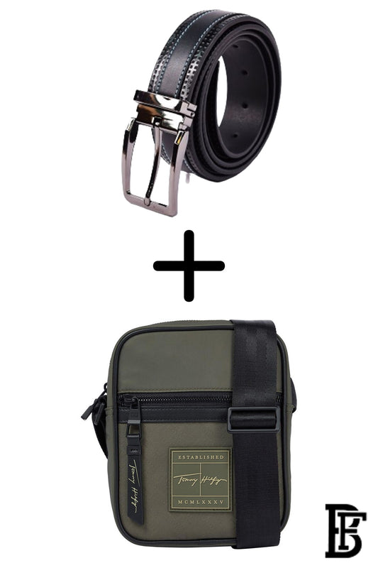 BUNDLE  BELT &amp; CROSS BAG BY TOMMY  TH.HB27&amp;THB2 image 0
