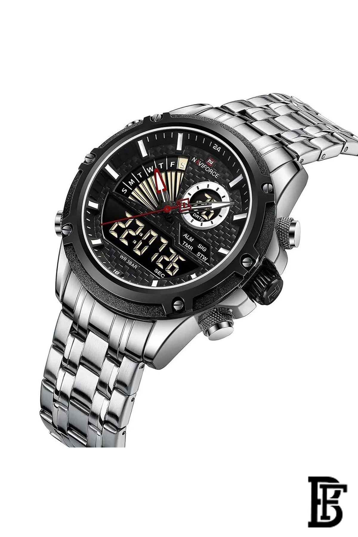 NAVIFORCE NF9205   SB      MEN'S Stainless Steel Analog Wrist Watch image 2