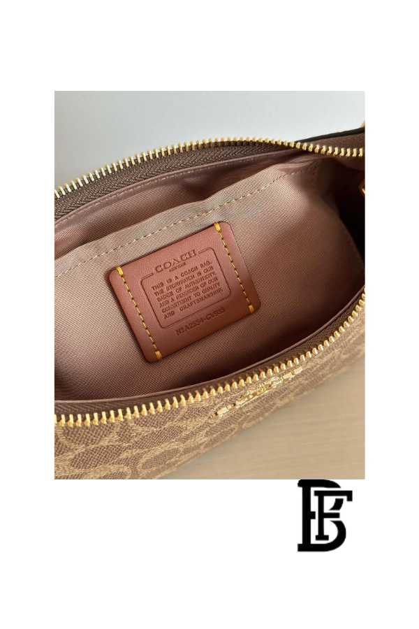 Coach Brown Women Shoulder Bag Cv933  – Elegant Everyday Shoulder Bag image 8