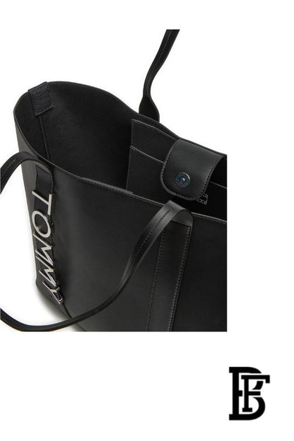 Tommy Hilfiger City Bold Mini Tote Bag in Black image 3