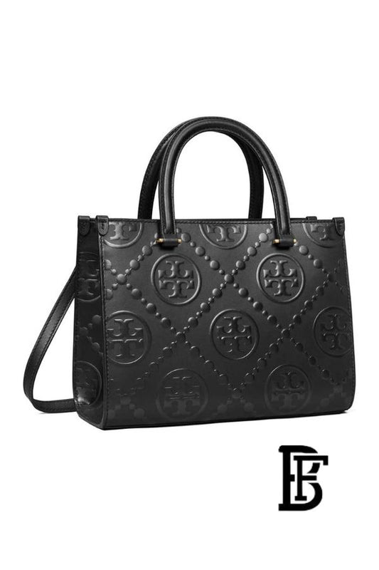 Tory Burch Black Leather Women Handbag 162013 001 – Elegant Everyday Shoulder Bag image 0