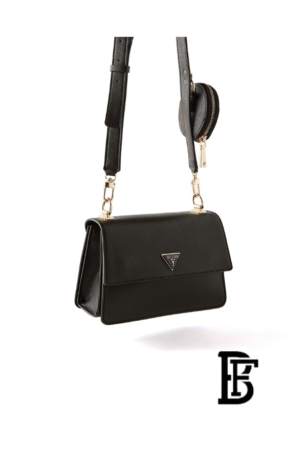 Guess Black Women Shoulder Bag Hwevg873719 Bla  – Elegant Everyday Shoulder Bag image 9