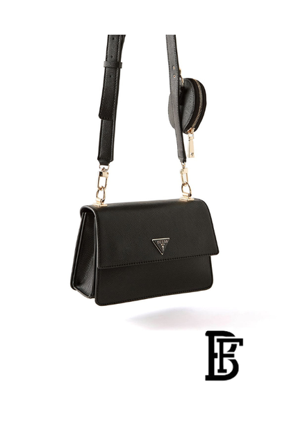 Guess Black Women Shoulder Bag Hwevg873719 Bla  – Elegant Everyday Shoulder Bag image 9