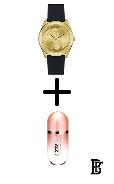 GUESS Women's Silicone  Analog  Wrist Watch W0911L3 + Gift perfume Tester 30 ml image 0