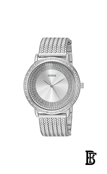 GUESS Women's Water Resistant Analog Watch W0836L2 - 36 mm - Silver + Gift perfume Tester 30 ml image 2