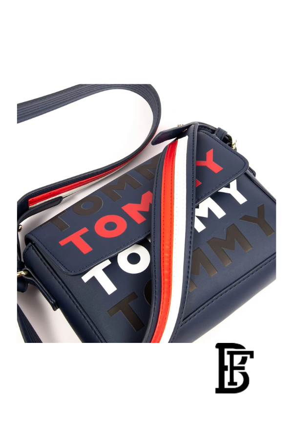 Tommy Hilfiger Navy Blue Leather Women Handbag – Elegant Everyday Shoulder Bag image 7
