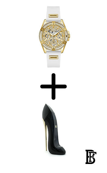 GUESS Women's Silicone  Analog  Wrist Watch  GW0536L2 + Gift perfume Tester 30 ml image 1