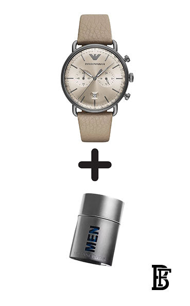 Armani Men's Water Resistant Chronograph Watch AR11107 + Gift perfume Tester 30 ml image 1