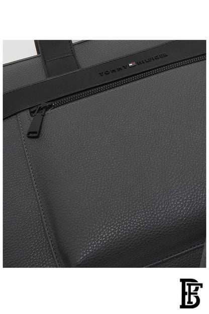 This is a Tommy Hilfiger TH Central Slim Computer Bag in grey. image 2