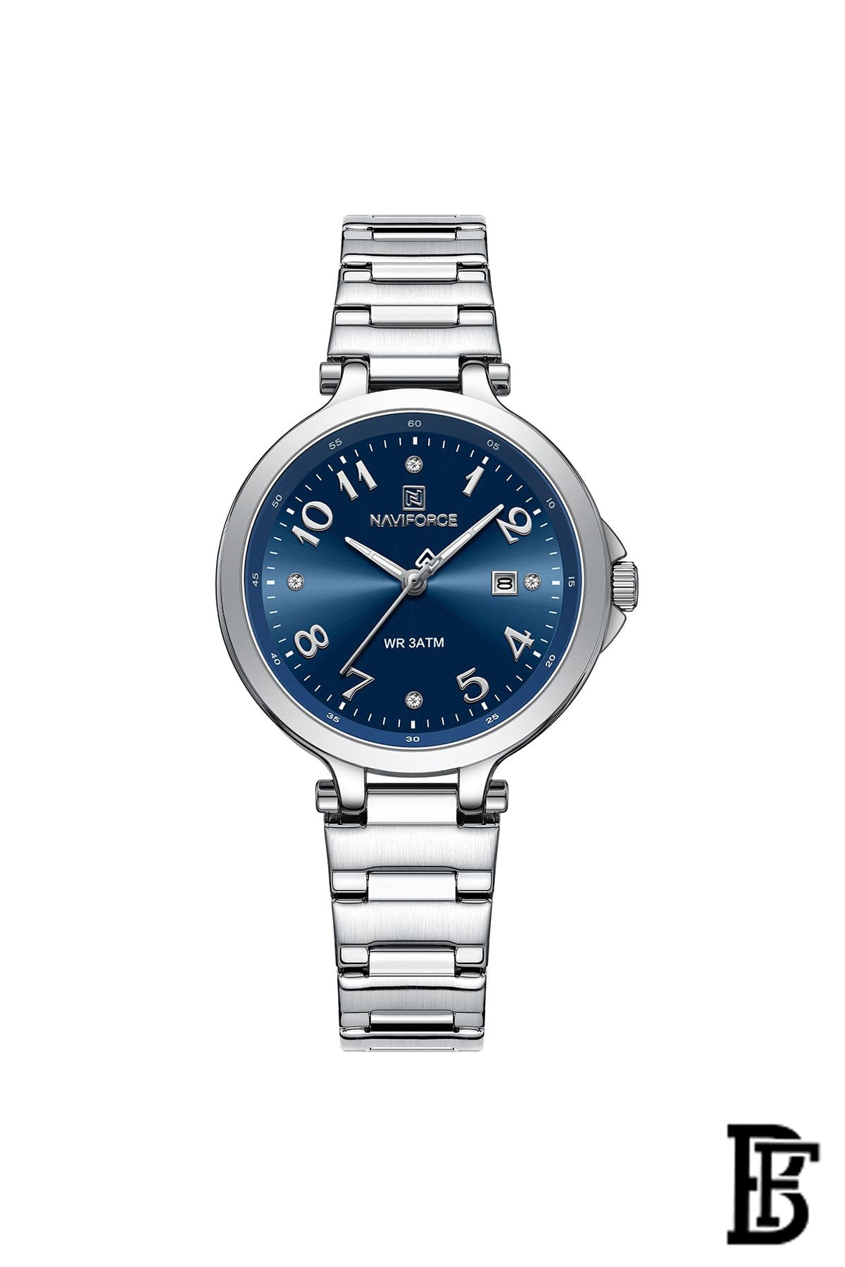 Naviforce NF5033 S/BE  Women's Analog Stainless Steel Watch image 1