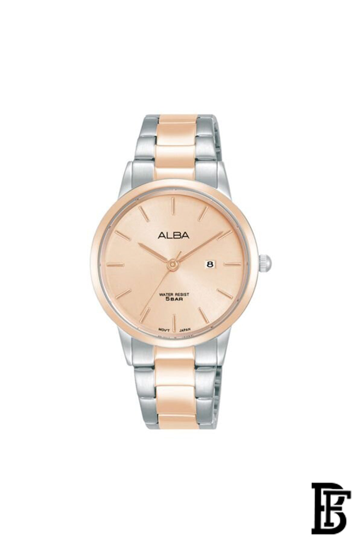Alba AH7BU8X Women's Stainless steel  Quartz Analog Wrist Watch   + Gift perfume tester 30 ml  Warranty from Elaraby Group image 2