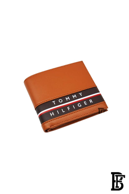 Tommy Hilfiger Wallet  is a one to face solid style covered in light/BROWN leather image 3