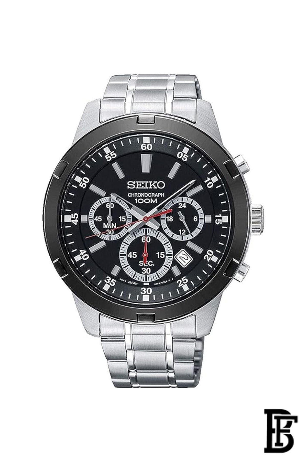 SEIKO  SKS611P1 Men's Stainless Steel Quartz CHRONOGRAPH  Wrist Watch      Warranty from Elaraby Group image 0