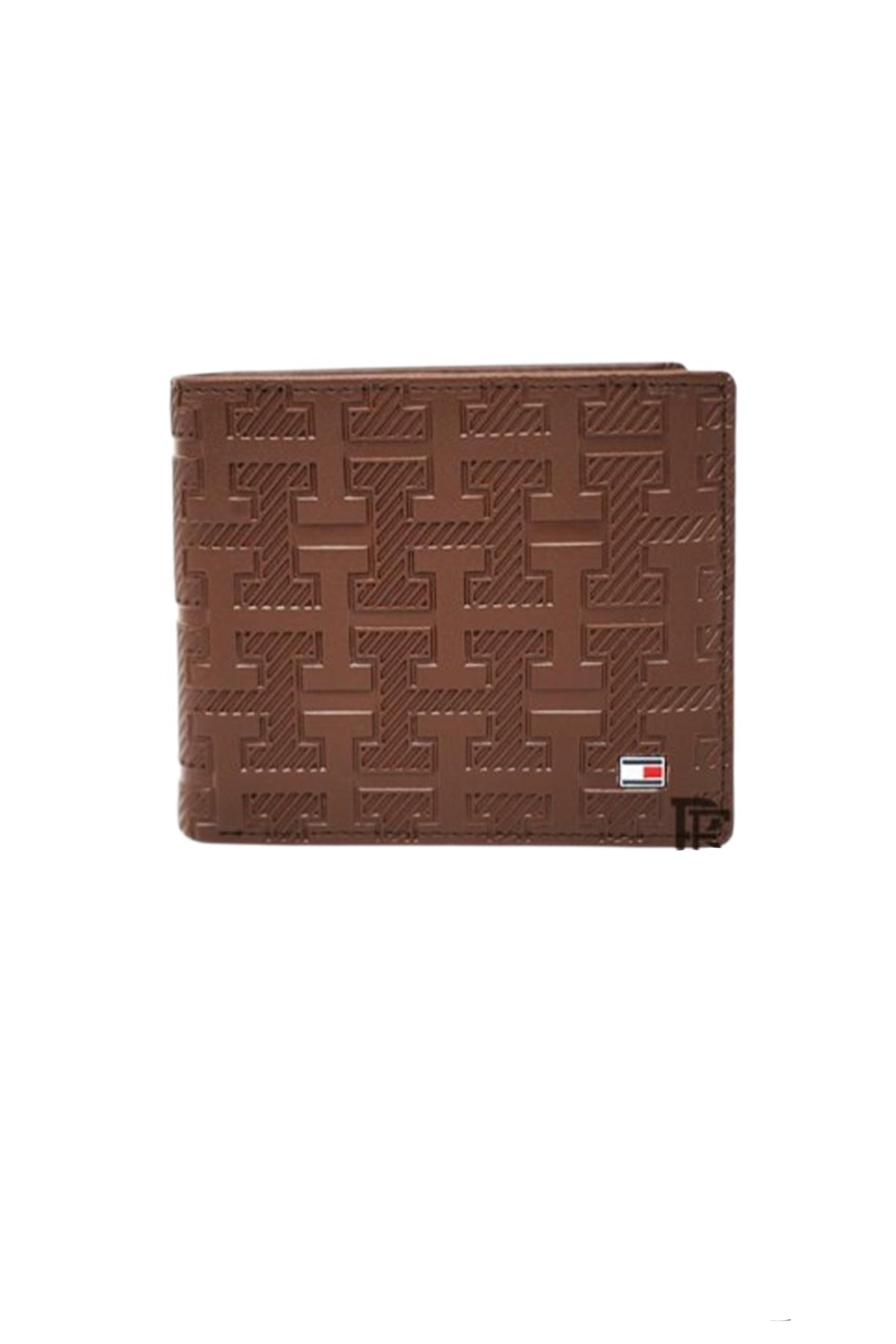 tommy-hilfiger-wallet-for-men-genuine-leather-brown-authentic-h-patterned image 2