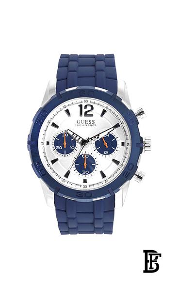 GUESSMen's Chronograph Rubber Wrist Watch W0864G6 image 1