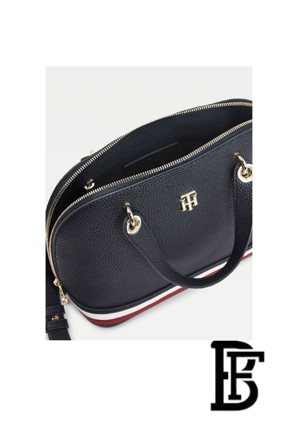 Tommy Hilfiger Navy Blue Leather Women Shoulder bag Bagand – Elegant Everyday Shoulder Bag image 7