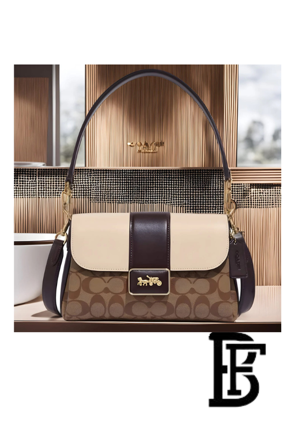 Coach Beige Multi Women Shoulder Bag Cc066 Imupm – Elegant Everyday Shoulder Bag image 2