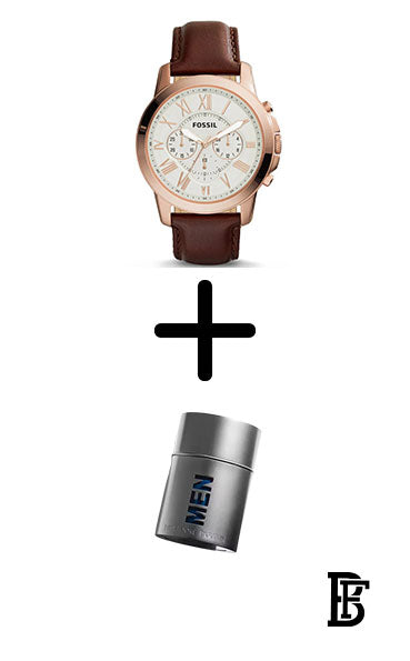 FOSSIL FS4991 Men's Water Resistant Chronograph Watch + Gift perfume tester 30 ml image 0