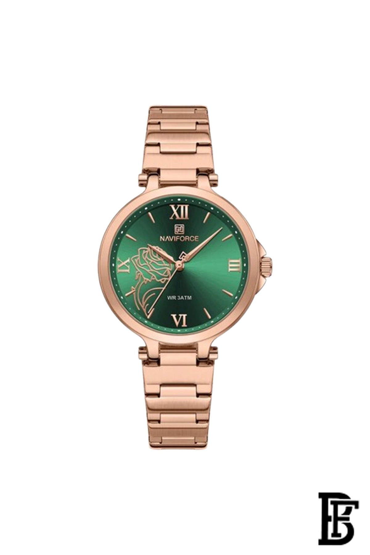 Naviforce NF5060 RG/GN   Women's Analog Stainless Steel Watch image 1
