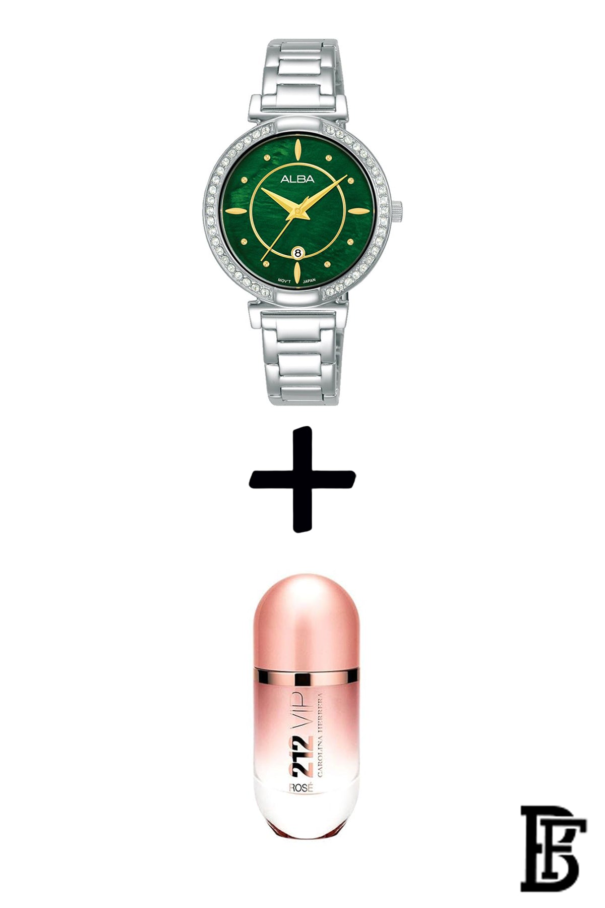 Alba AH7BF3X1 Women's Stainless steel  Quartz Analog Wrist Watch   + Gift perfume tester 30 ml  Warranty from Elaraby Group image 0