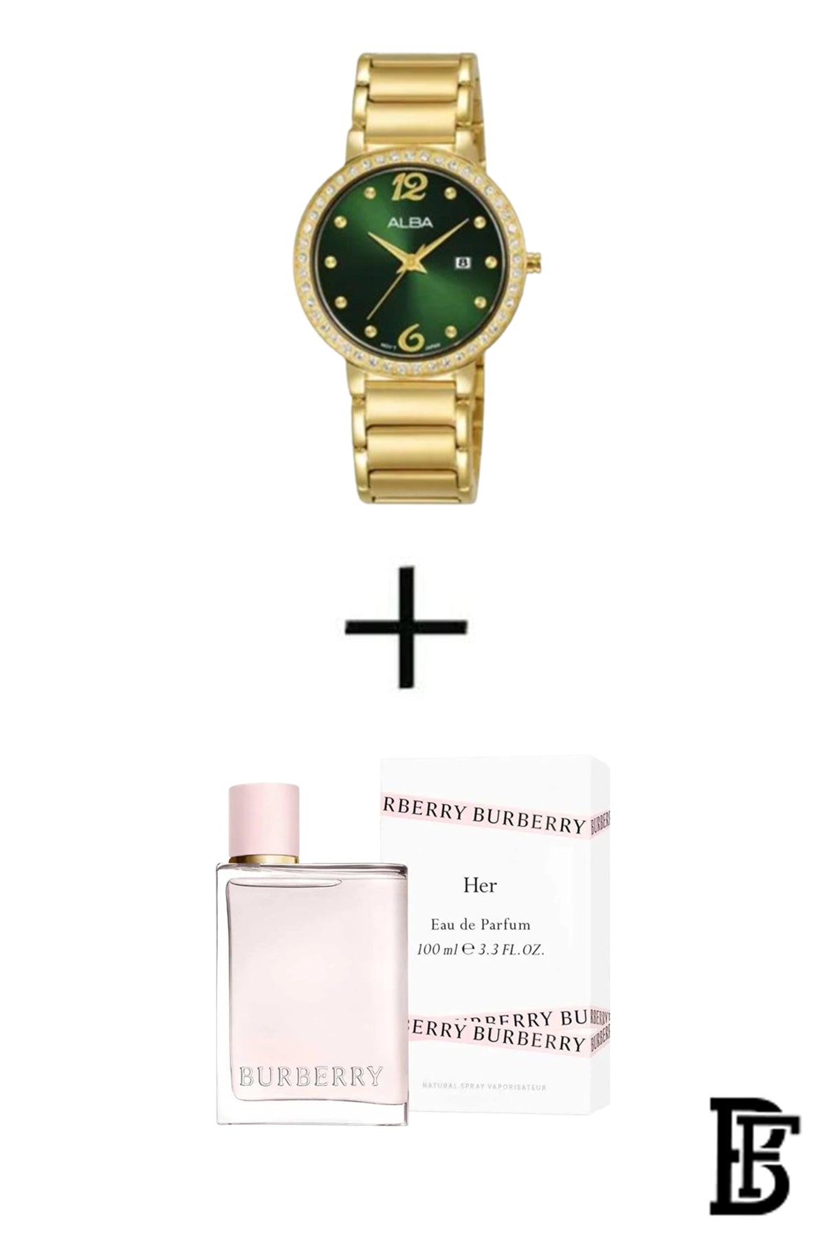 ALBA  ladies's Active hand Watch Stalinless steen strap AH7BK0X + Gift BURBERRY Her Eau De Parfum 100ml image 0