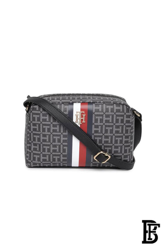 Tommy Hilfiger Monogram Zipper Closure Sling Bag\BAGD023 image 0
