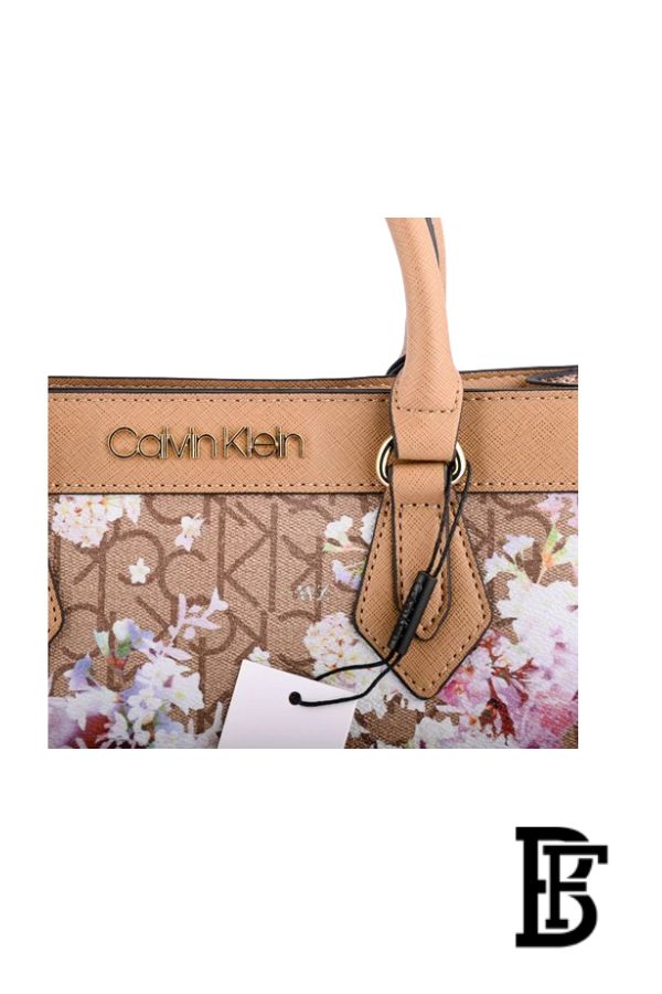 Calvin Klein Floral Signature Satchel Bag For Women – Multicolor – CK-BAG-7 image 3
