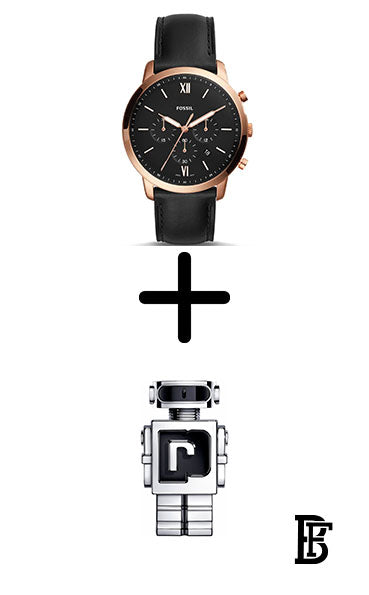 FOSSIL FS5381 Men's Neutra Water Resistant Chronograph Watch  + Gift perfume tester 30 ml image 1