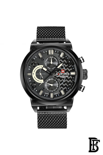 NAVIFORCE NF9068 BWB   MEN'S Stainless Steel Wrist Watch image 0