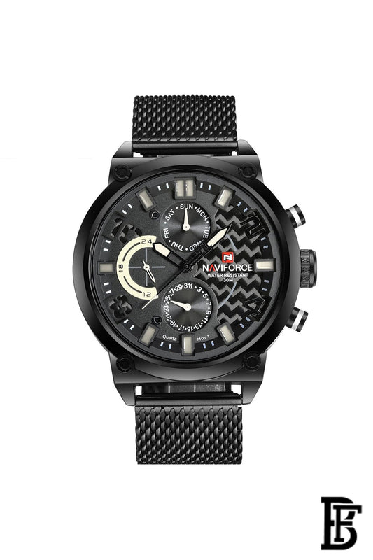 NAVIFORCE NF9068 BWB   MEN'S Stainless Steel Wrist Watch image 0