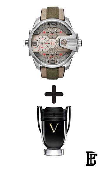 DIESEL Men's Water Resistant Chronograph Watch Dz7375 + Gift perfume Tester 30 ml image 0