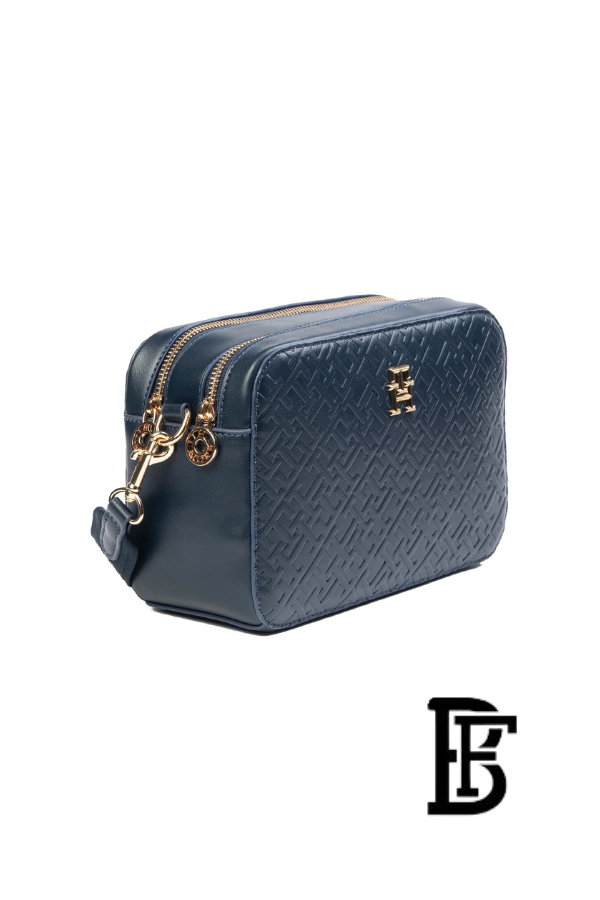 Tommy Hilfiger Blue Leather Women Crossbody bag– Elegant Everyday Crossbody bag Aw0Aw17221 image 4