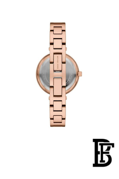 Michael Kors Mini Laney Women's Watch MKO1111 – Silver Dial & Rose Gold Stainless Steel Strap image 2