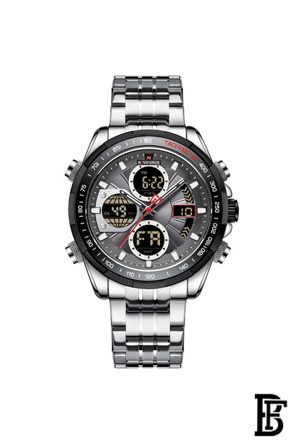 NAVIFORCE NF9197S S/B/GY     MEN'S Stainless Steel Analog Wrist Watch image 0